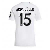 Camiseta Real Madrid Arda Guler #15 Primera Equipación Replica 2024-25 para mujer mangas cortas